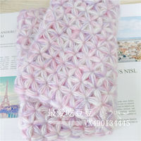 A DIY hook-knit scarf material package in macaron color for your girlfriend. The scarf is hand-woven with gradient mohair thread thumbnail 4