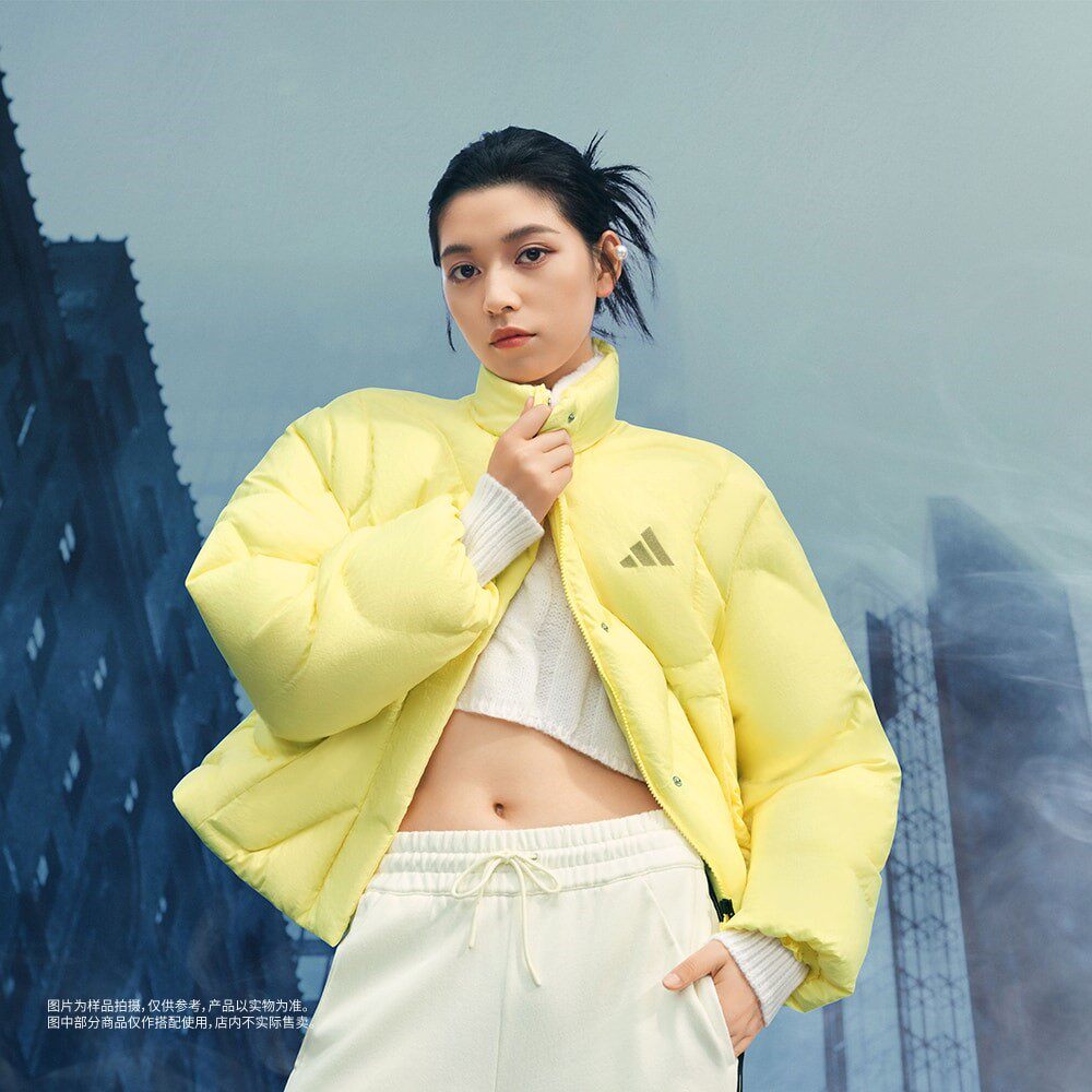 阿迪达斯防风保暖外套运动羽绒服
