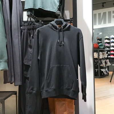 NIKE耐克男装2024冬季新款薄绒休闲运动连帽卫衣套头衫FV7248-010