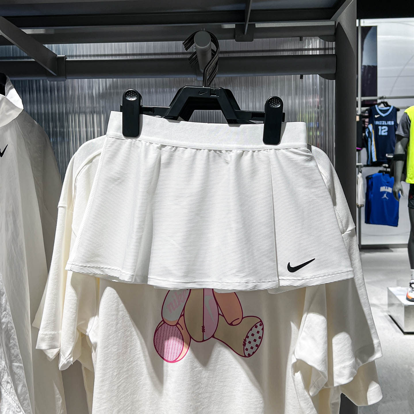 Nike耐克大童透气百搭速干舒爽网球半身裙2025秋季CV7575-100-695
