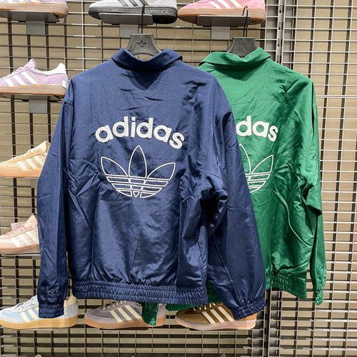 Adidas阿迪达斯秋季TEAM JACKET运动宽松男夹克外套KC0135 KC0136
