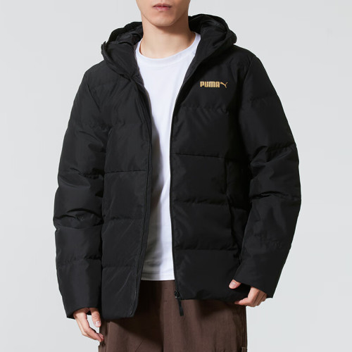 Puma彪马男子2025冬新款保暖简约舒适百搭运动外套夹克 694698-01