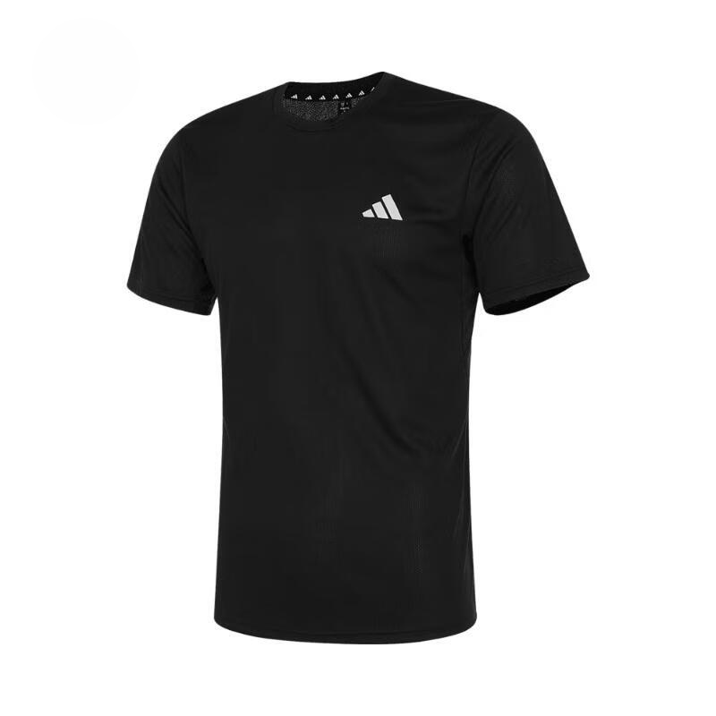 ADIDAS阿迪达斯男装2024秋款速干圆领健身训练运动短袖T恤 IC7428