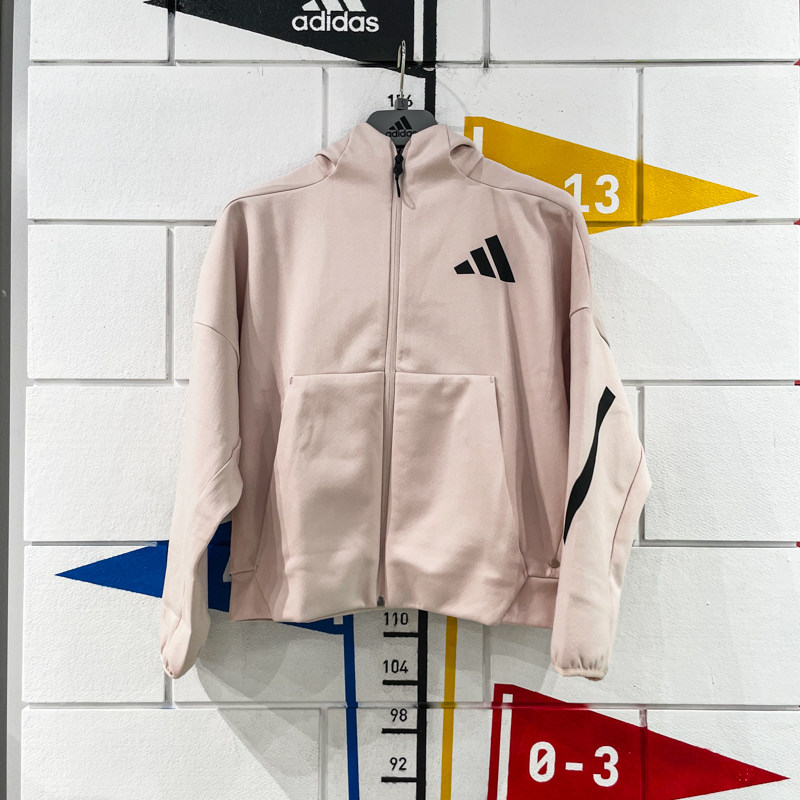 ADIDAS阿迪达斯女装2024秋季新款轻薄连帽运动休闲夹克外套JF4789