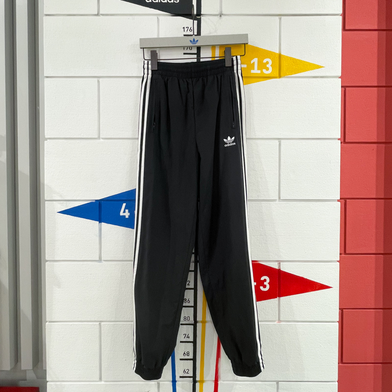 阿迪达斯舒适梭织束脚运动长裤