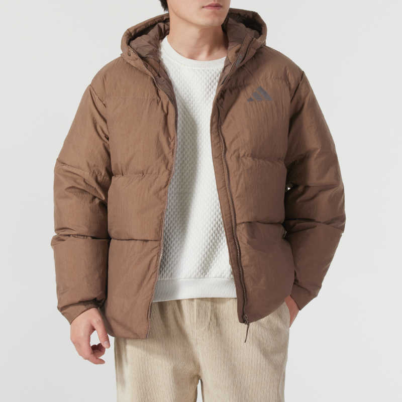 Adidas阿迪达斯外套男子2024冬新款休闲运动保暖防风羽绒服JG5943