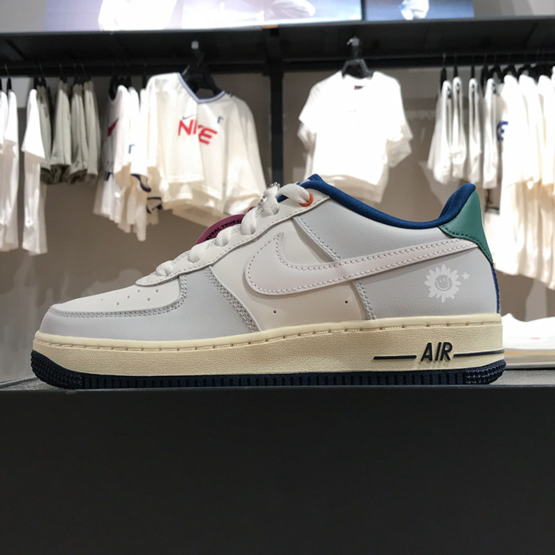 正品NIKE耐克大童鞋2024秋款空军一号百搭时尚运动板鞋HM3721-111