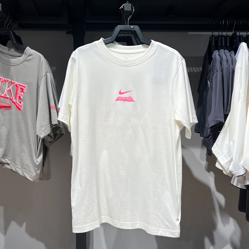 Nike耐克女装2024夏季新款时尚印花运动休闲短袖T恤衫 HM4625-133