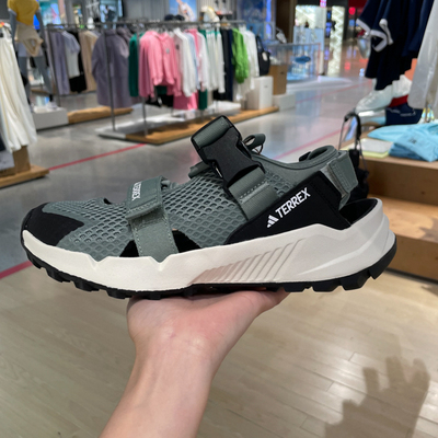 阿迪达斯男女鞋2024夏新款TERREX防滑缓震耐磨休闲运动凉鞋IF9167