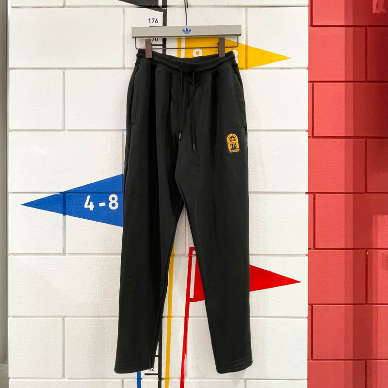 ADIDAS阿迪达斯三叶草男裤2024冬新款抓绒束脚休闲运动长裤JL9863