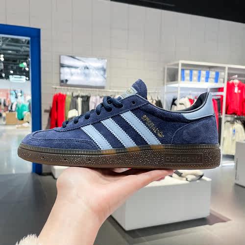 阿迪达斯三叶草男女鞋2025夏HANDBALL SPEZIAL经典运动板鞋BD7633