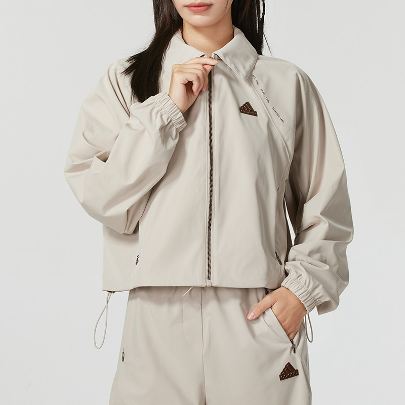 ADIDAS阿迪达斯女装2024冬季新款拒水防泼运动休闲夹克外套JJ1111