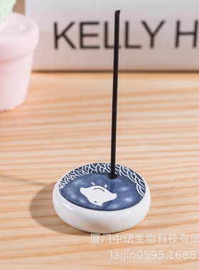 ins蓝色海鸟陶瓷工艺品