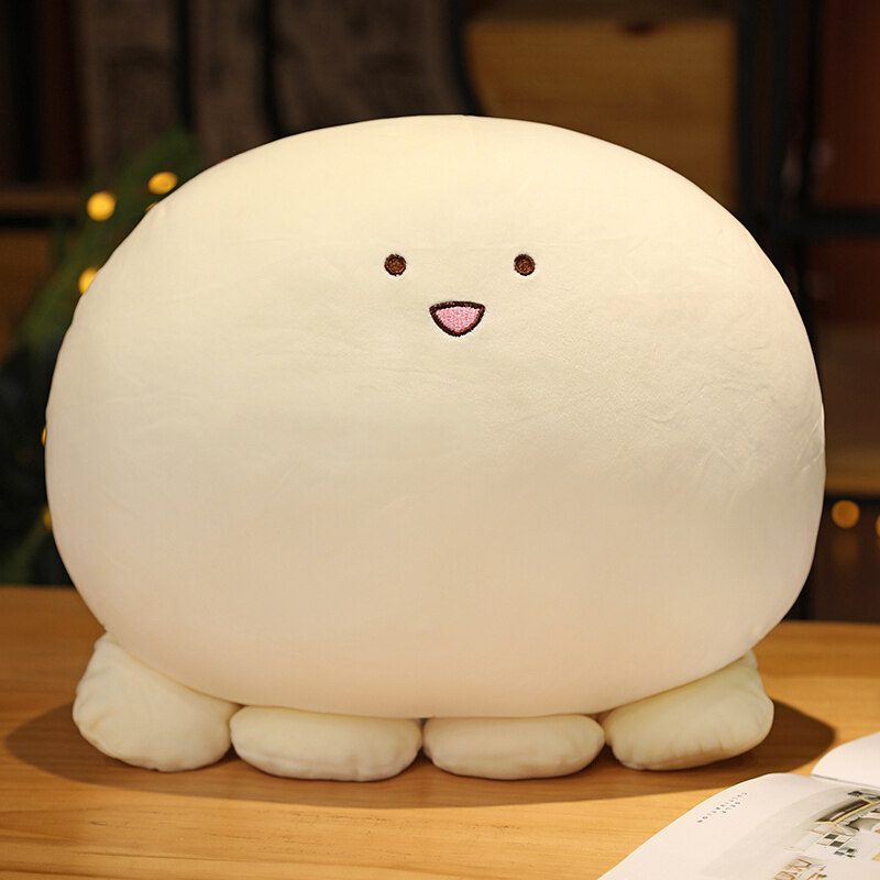 可爱超软章鱼小团子公仔解压毛绒玩具女生睡觉抱枕创意七夕节礼物