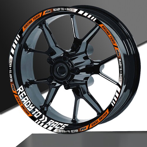 摩托车轮毂贴适用KTM Duke RC390 250 790车轮贴钢圈内圈反光贴纸