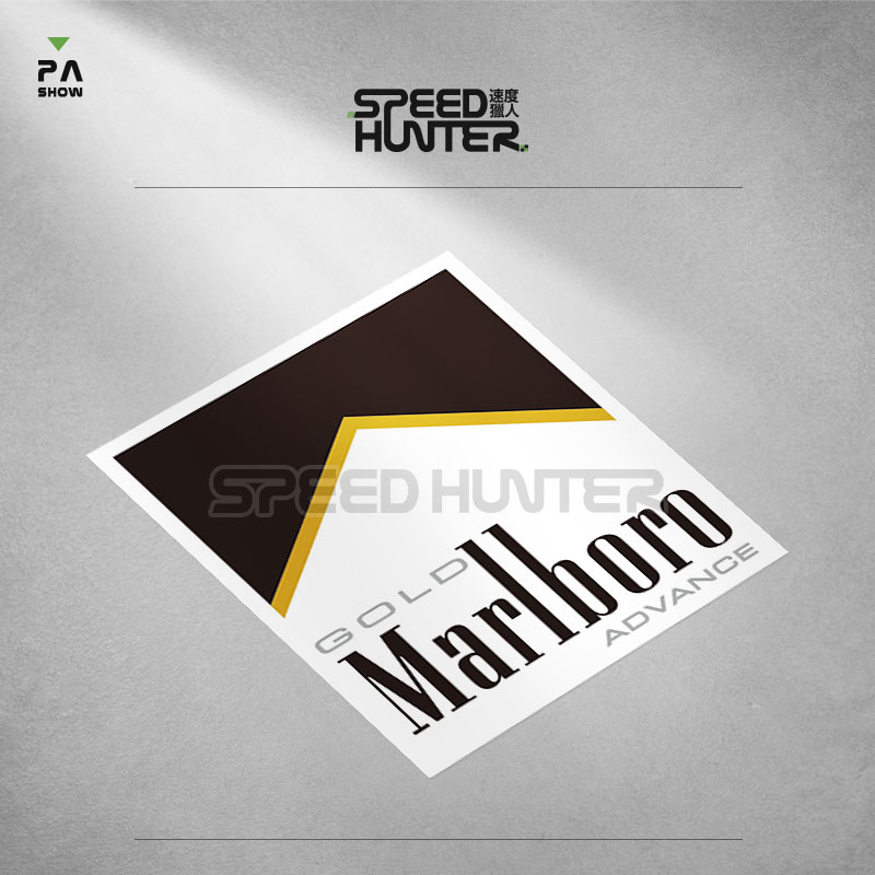 Marlboro 万宝路 汽车贴纸 摩托车装饰车贴 个性防水反光贴花 19