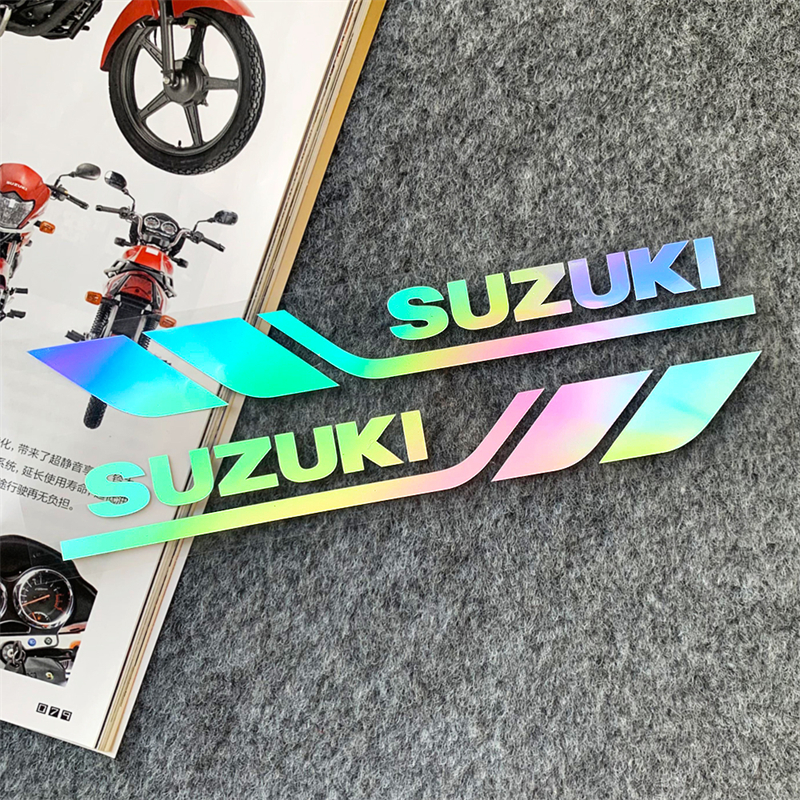 适用铃木SUZUKI反光贴纸摩托车UY125小海豚GSX250减震避震油箱贴