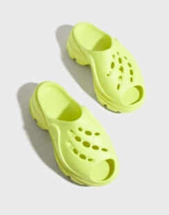 现货 adidas stella 女运动休闲厚底增高7cm防水防滑鱼嘴洞洞拖鞋