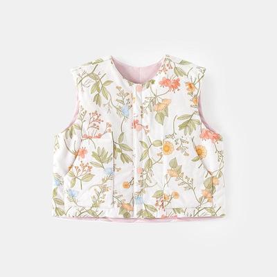 婴儿恒温背心春秋季宝宝夹马甲儿童马坎肩夹棉新生儿纯棉保暖上衣