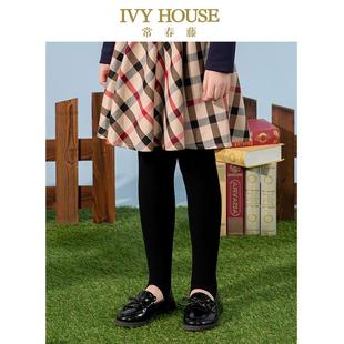 打底裤 IVY 高弹校园针织踩脚裤 女童秋冬款 保暖 HOUSE常春藤儿童装