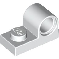 乐高LEGO零件1x2带孔板11458白色积木6057414配件 拼装 科技 补件