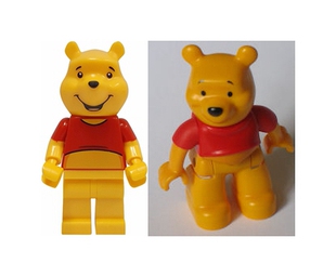 乐高5945小熊维尼21326 得宝47394pb140德宝 迪士尼人仔 idea086
