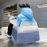 男童冬装加厚韩版彩色渐变棉衣大童新款儿童棉袄外套，童装棉衣，摩比熊