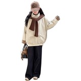 女童夹棉外套冬季新款儿童洋气超好看冬装女大腿秋冬加厚棉服，童装棉衣，摩比熊