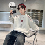 儿童装男童冬季一体加绒卫衣新款中大童款加厚男孩上衣潮，童装卫衣/绒衫，摩比熊