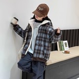 女童加绒外套新款冬季儿童夹棉冬装女孩韩系秋冬大童加厚棉衣，童装棉衣，摩比熊