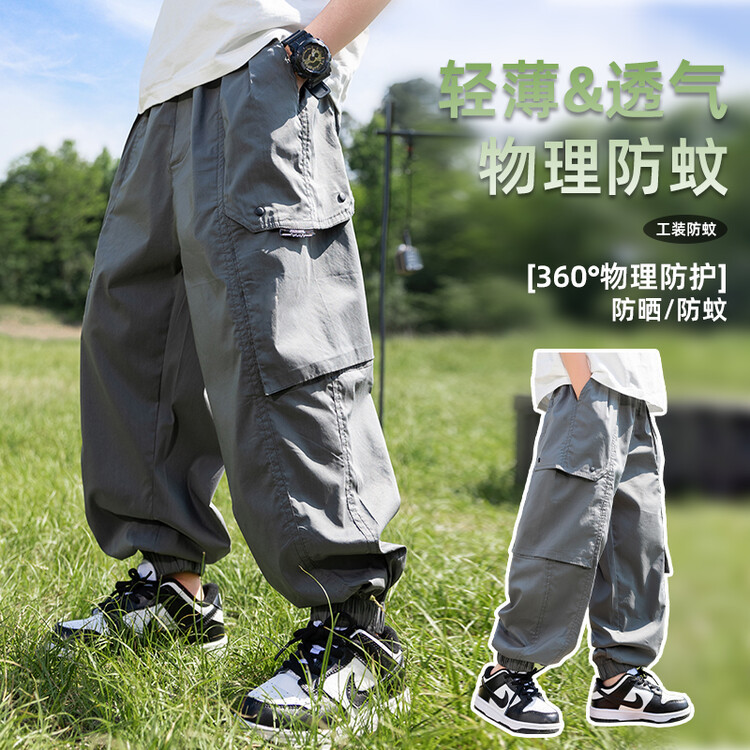 男童工装短裤外穿夏季薄款短裤儿童休闲短裤新款儿童运动裤潮，童装裤子，摩比熊