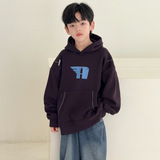 男童加绒卫衣韩版儿童冬季一体绒上衣新款中大童装冬装潮，童装卫衣/绒衫，摩比熊