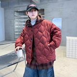 儿童装男童夹棉外套秋冬款新款男孩中大童加厚冬季假两件棉衣，童装外套，摩比熊