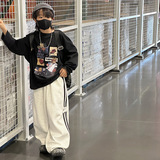 男童秋冬款时髦休闲羊驼绒休闲裤新款男孩加厚冬季裤子潮，童装裤子，摩比熊