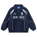 男童冬装撞色防水加厚棒球棉服新款儿童男孩冬季夹棉运动外套，童装棉衣，摩比熊