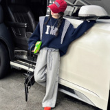 女童加绒卫衣装新款儿童女孩加厚上衣女大童韩系穿搭衣服，童装卫衣/绒衫，摩比熊