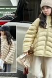 女童棉服冬季新款女孩冬装夹棉儿童外套大童洋气加厚排骨棉衣，童装棉衣，摩比熊