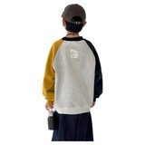 男童加绒加厚一体绒卫衣冬季大儿童装冬装新款潮男孩上衣，童装卫衣/绒衫，摩比熊