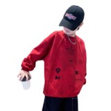 男童卫衣春秋款新款帅气炸街秋装中大童装秋季男孩长袖上衣潮，童装T恤，摩比熊