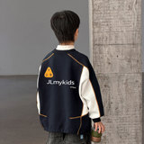 青少年男孩加绒卫衣男童打底衫新款冬加厚儿童超好看内搭上衣，童装卫衣/绒衫，摩比熊