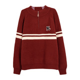 男童毛衣新款秋冬男孩大儿童冬装高领半开衫加厚上衣针织衫潮，童装毛衣，摩比熊