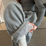 女童糯米裤秋冬新款初中生女孩加绒裤子冬装女大童加厚阔腿裤，童装裤子，摩比熊