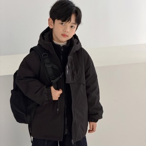 男童夹棉外套秋冬款新款大儿童装冬季韩版加厚派克服冬装棉衣，童装棉衣，摩比熊