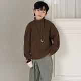 男童秋冬款毛衣新款中大童冬装男孩冬季加厚儿童半高领毛线衣，童装毛衣，摩比熊