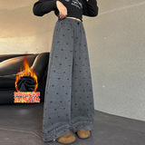 女童超好看加绒裤子冬新款儿童糯米裤女大童初中生加厚运动裤，童装裤子，摩比熊