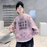 男童加绒卫衣季新款儿童装一体绒加厚保暖痞帅洋气上衣潮，童装卫衣/绒衫，摩比熊