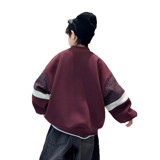 儿童装男童冬季一体加绒卫衣新款中大童款加厚男孩上衣潮，童装卫衣/绒衫，摩比熊