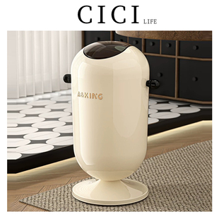 客厅垃圾桶家用2026新款 厨房免弯腰带轮可移动大容量高颜值ins风