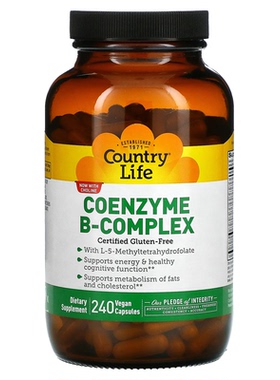 美国Country Life辅酶维生素B族复合物胶囊 COENZYME B-COMPLEX