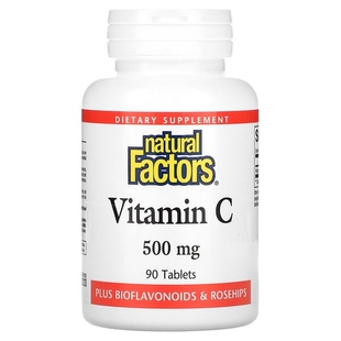 加拿大Natural Factors维生素C片500mg90片 Vitamin C